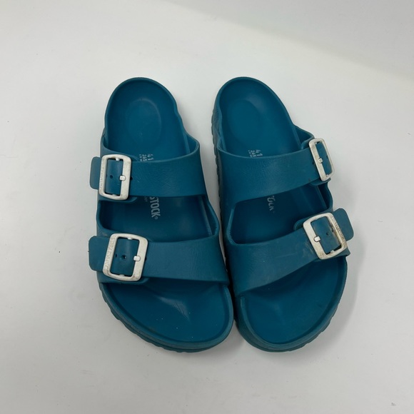 Birkenstock Eva Turquoise Slide Sandal - Picture 4 of 8